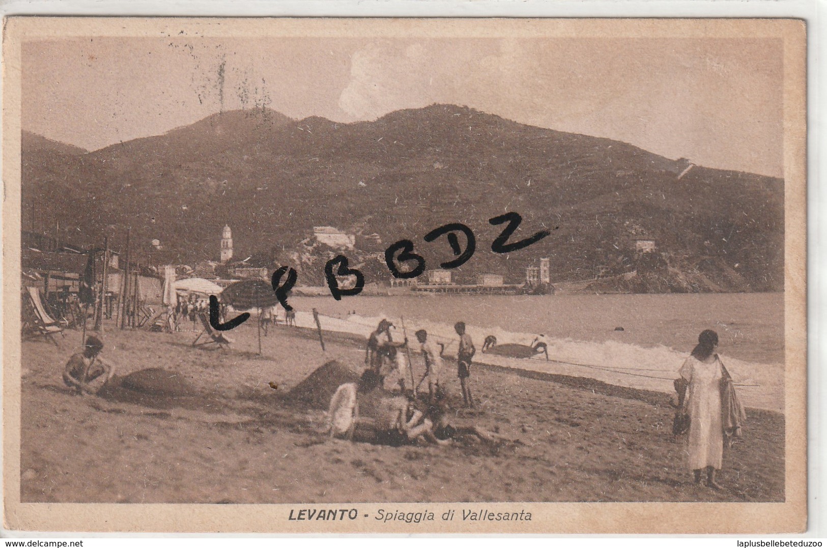 CPA - ITALIE - LIGURIA - LA SPEZIA - LEVANTO - Spiaggia Di Vallesanta - 1936 - La Spezia