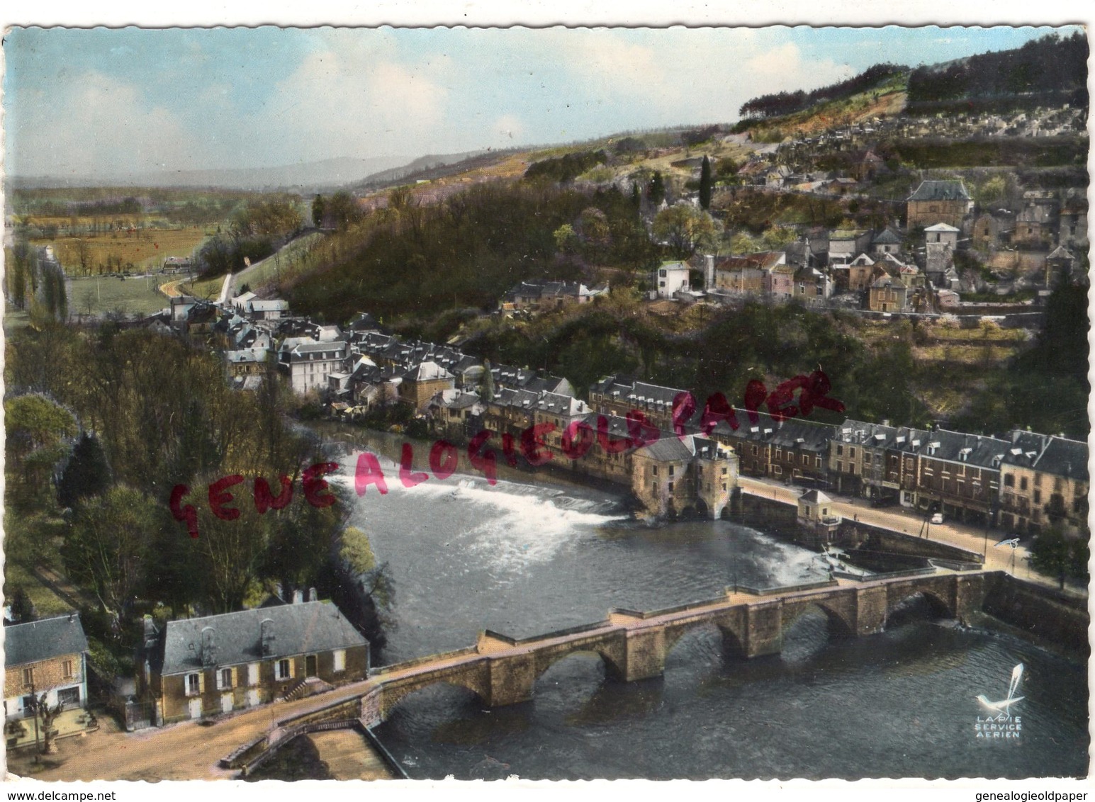 24- TERRASSON - LE PONT VIEUX  VUE AERIENNE LAPIE N° 6 - Autres & Non Classés