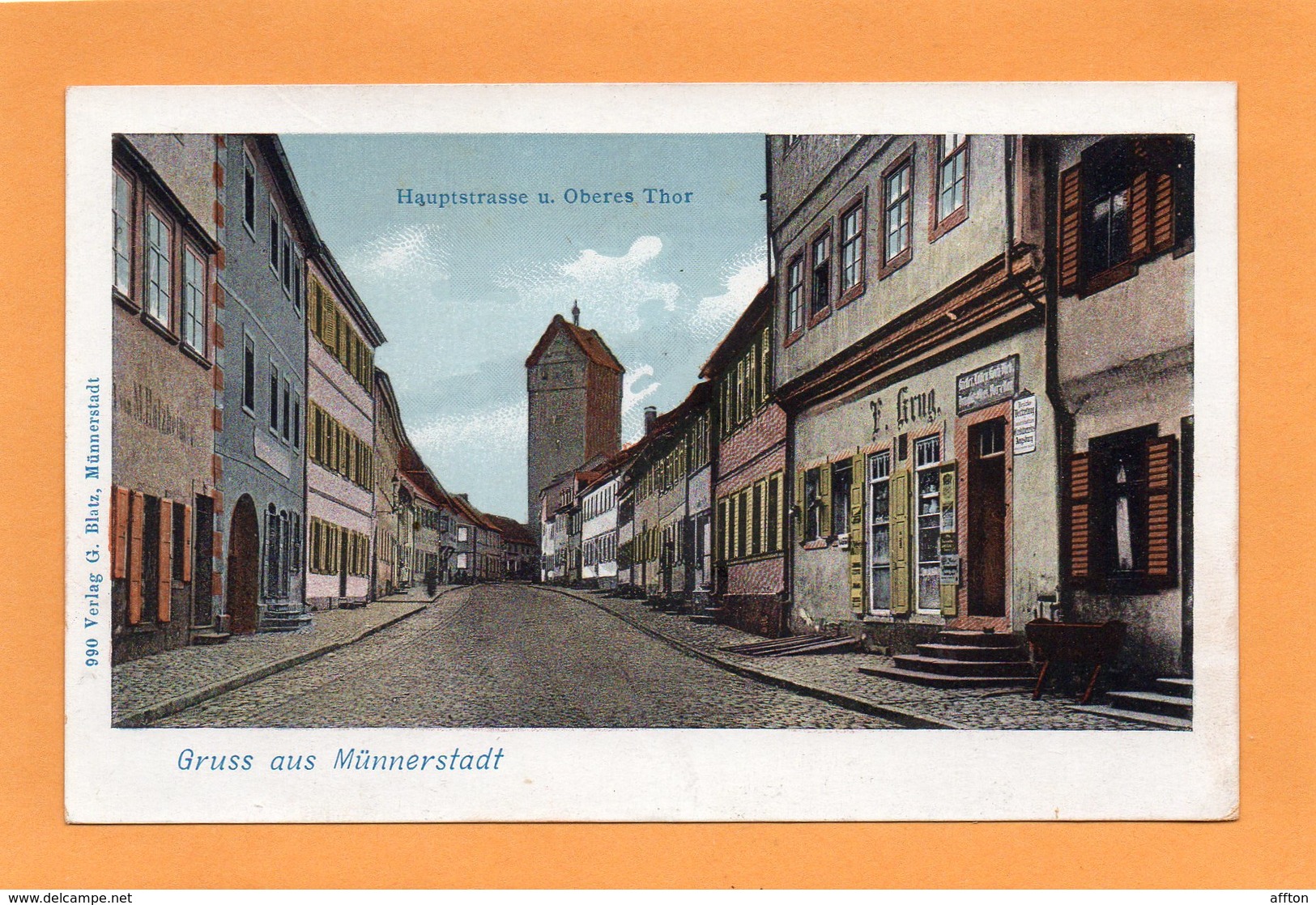 Munnerstadt 1905 Postcard - Altri & Non Classificati