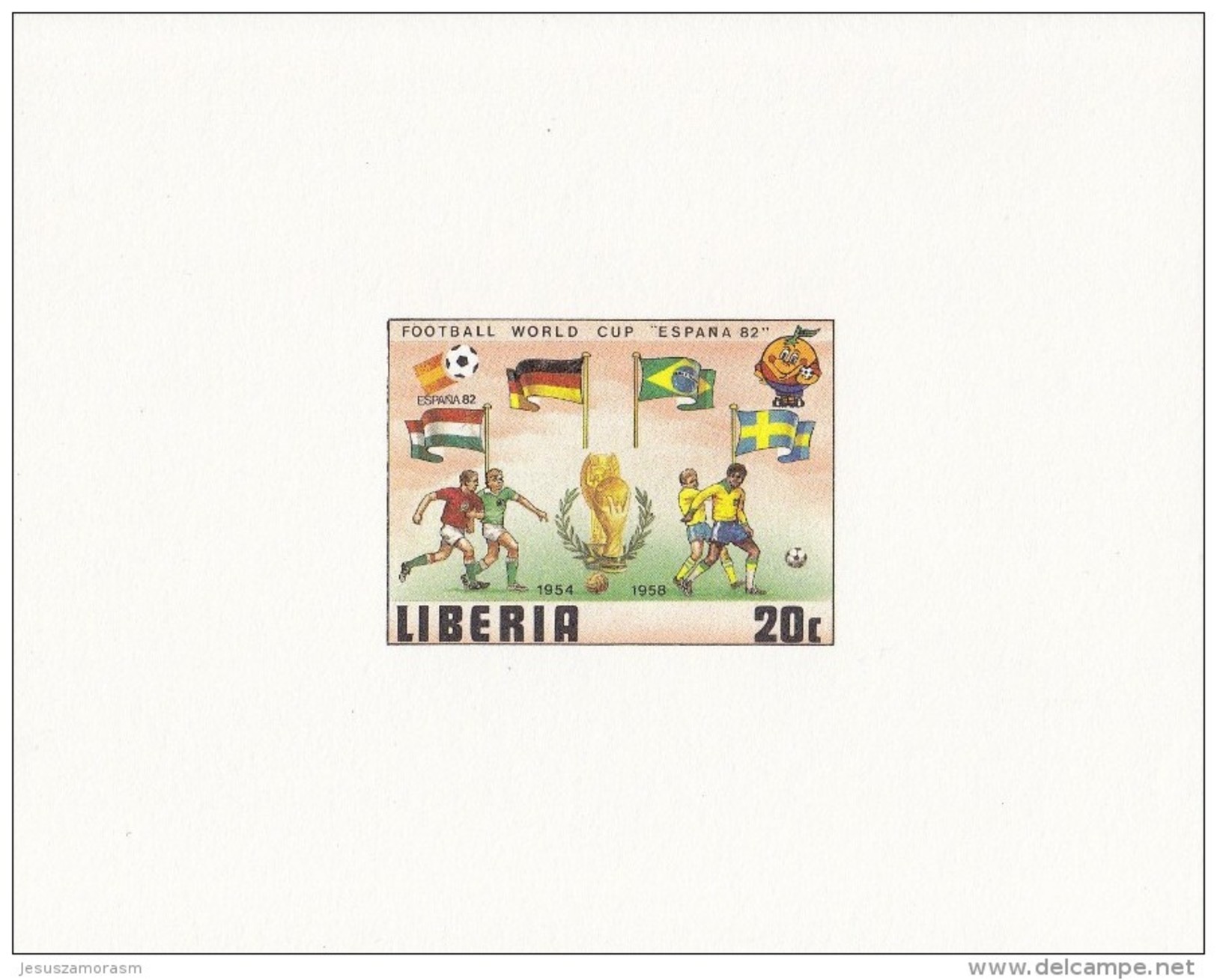 Liberia Nº 886 Al 891 En Pruebas - 1982 – Espagne