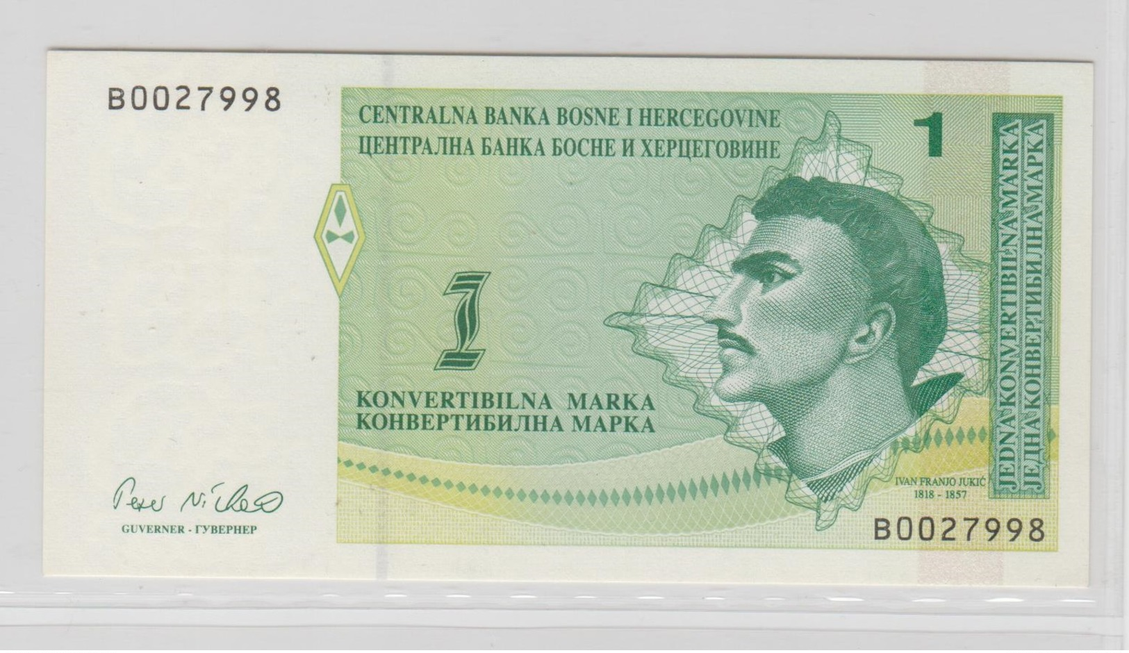 BOSNIE HERZEGOVINE 1 Marka 1998 P59a UNC - Bosnie-Herzegovine