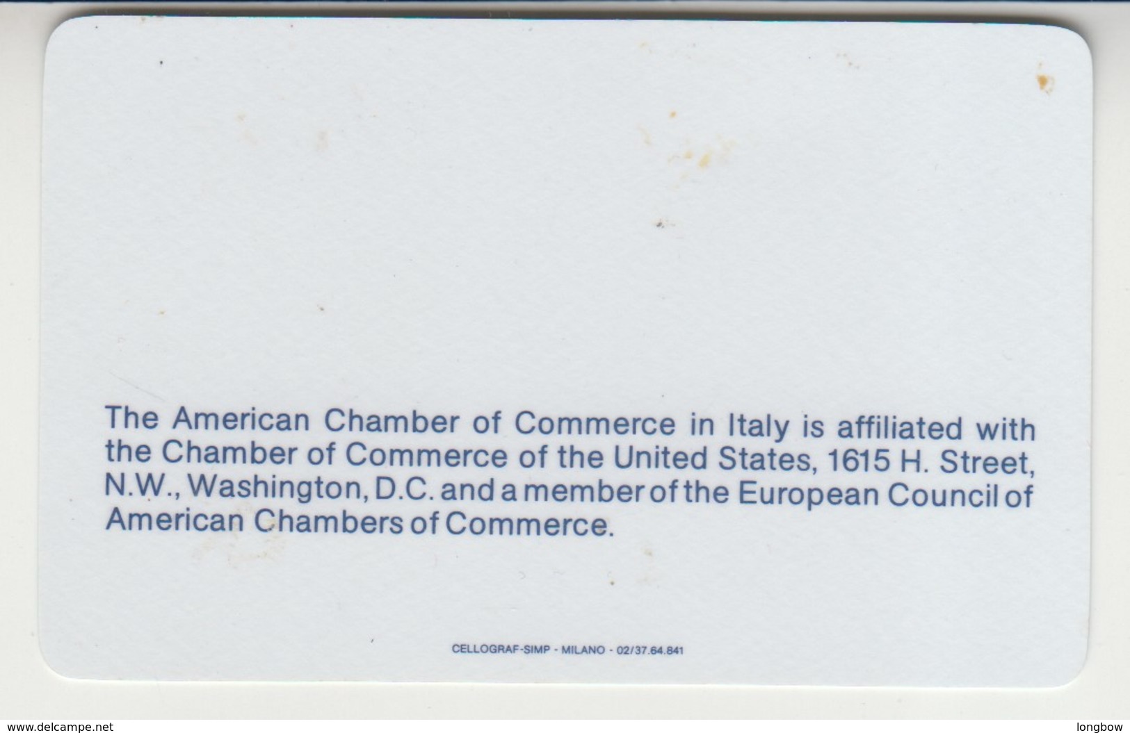 American Chamber Of Commerce In Italy - Altri & Non Classificati
