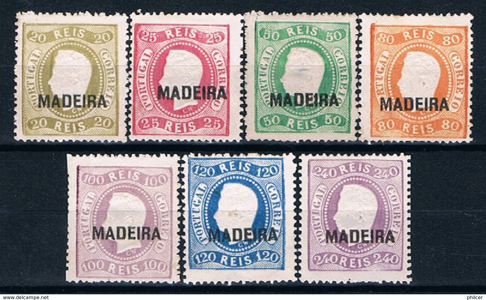 Portugal, Madeira, 1885, (1868), # Reimpressão, MH And MNG - Neufs