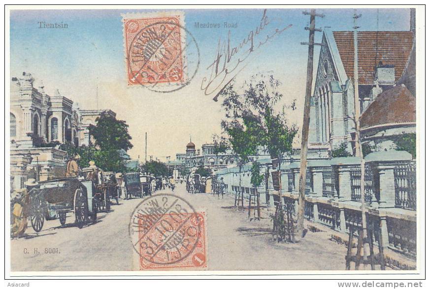 Set Of 12 Reproductions Of Old Postcards Shanghai, Peking, Tientsin, Canton Postcard Back - Chine