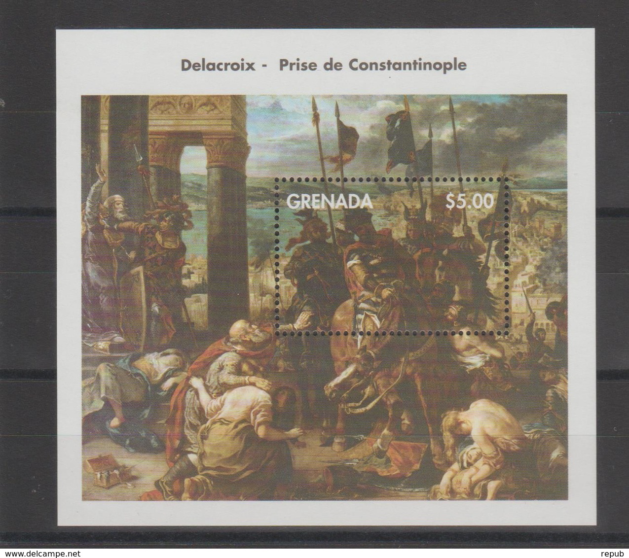 Bicentenaire De La Naissance D'Eugène Delacroix 1998 Grenada BF 486 ** MNH - Altri & Non Classificati