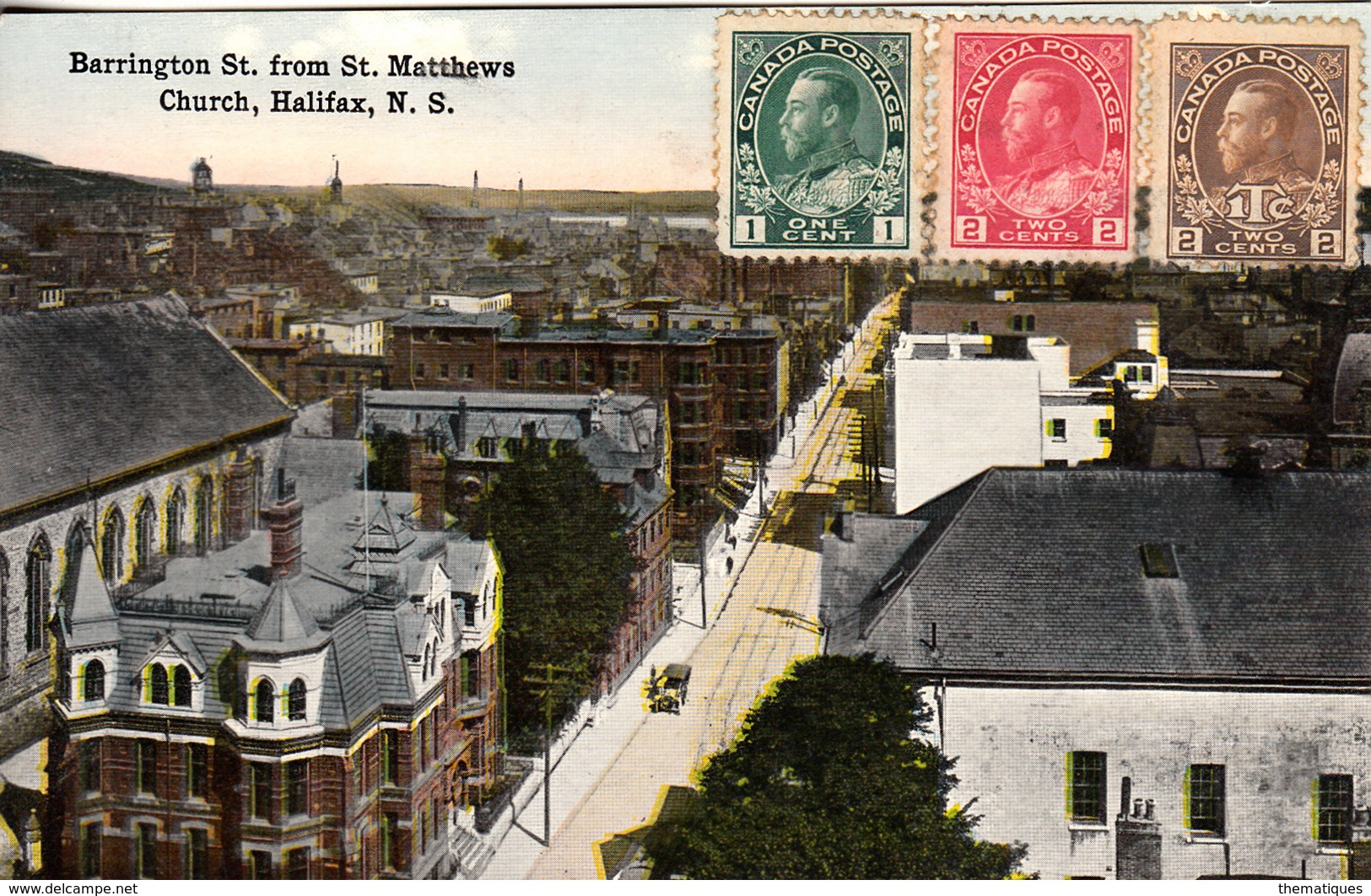 Thematiques Canada Halifax Barrington St From St Matthews Church Halfax N S - Halifax