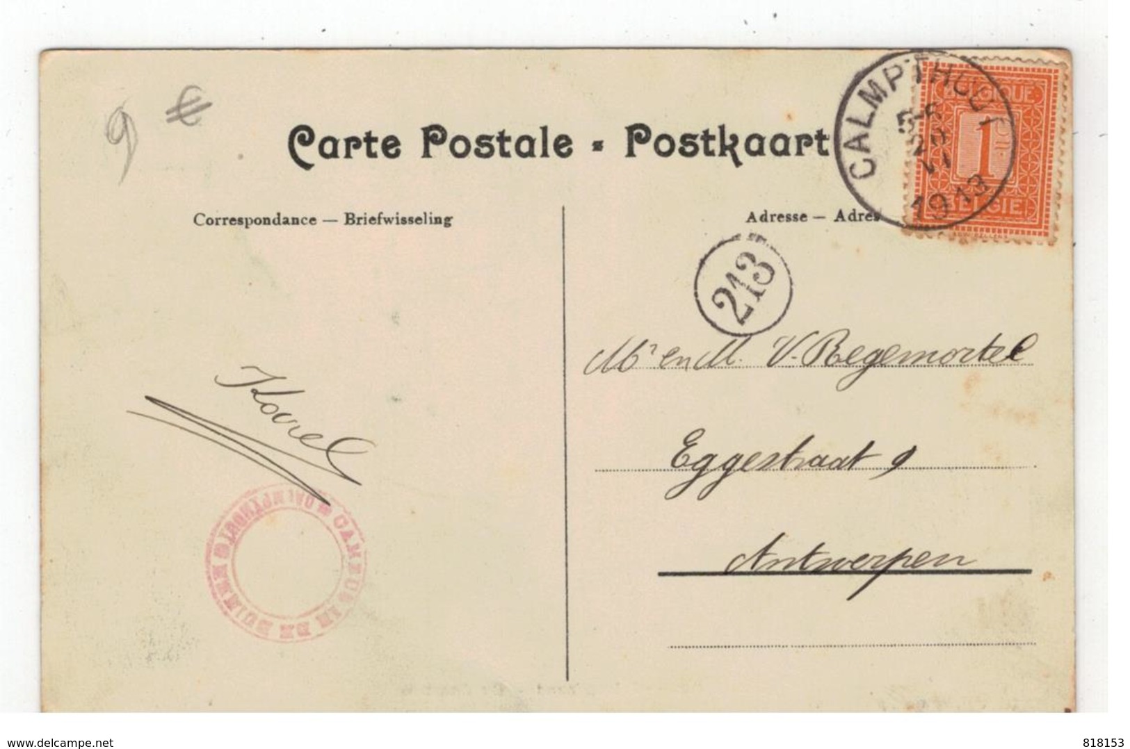857  Heide-Calmpthout  -  De Cambus    F.Hoelen,phot. Cappellen  1913 - Kalmthout