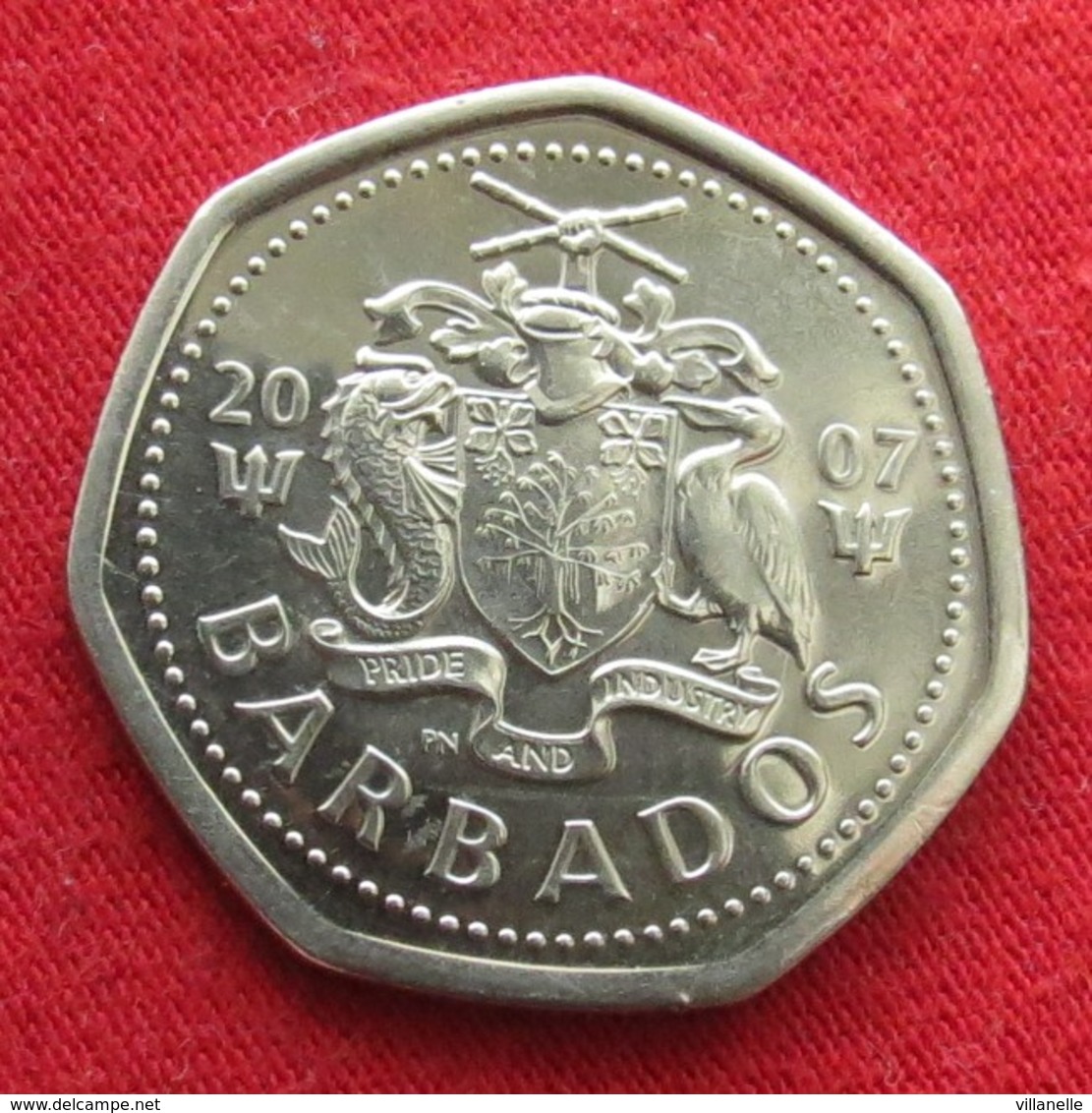 Barbados 1 Dollar 2007 KM# 14.2a  Barbade Barbades - Barbades