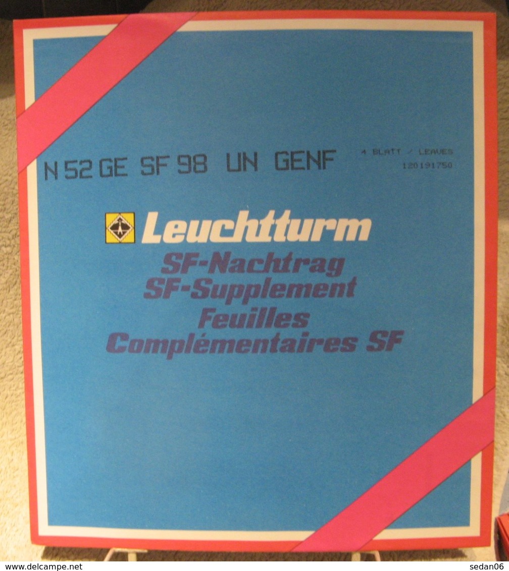 Leuchtturm - JEU O.N.U. GENEVE 1998 SF (Avec Pochettes) - Fogli Prestampati