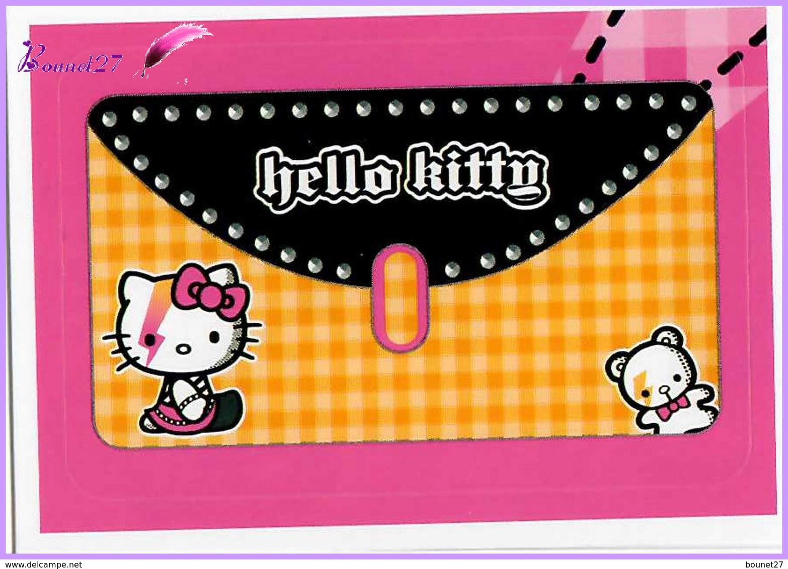 Vignette Autocollante PANINI De 2011 " HELLO KITTY Image N° 110 Prédécoupée " Pour L'album B-COOL - Otros & Sin Clasificación