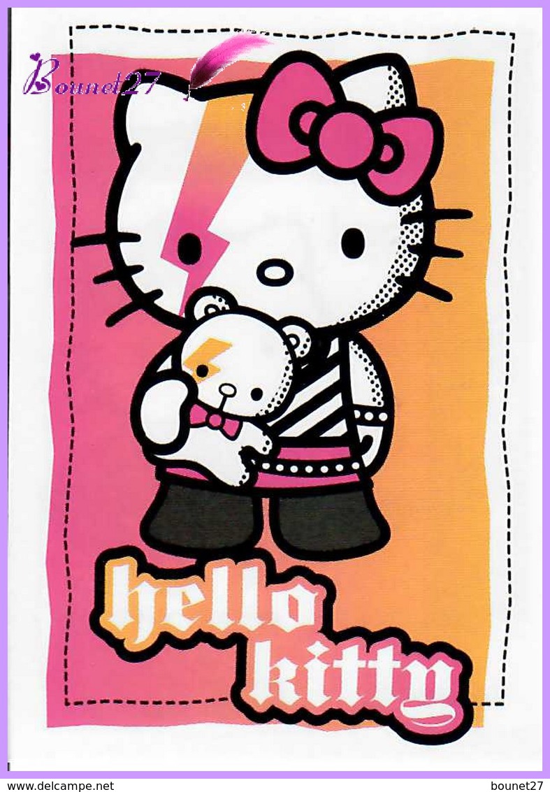 Vignette Autocollante PANINI De 2011 " HELLO KITTY Image N° 112 Normale " Pour L'album B-COOL - Other & Unclassified