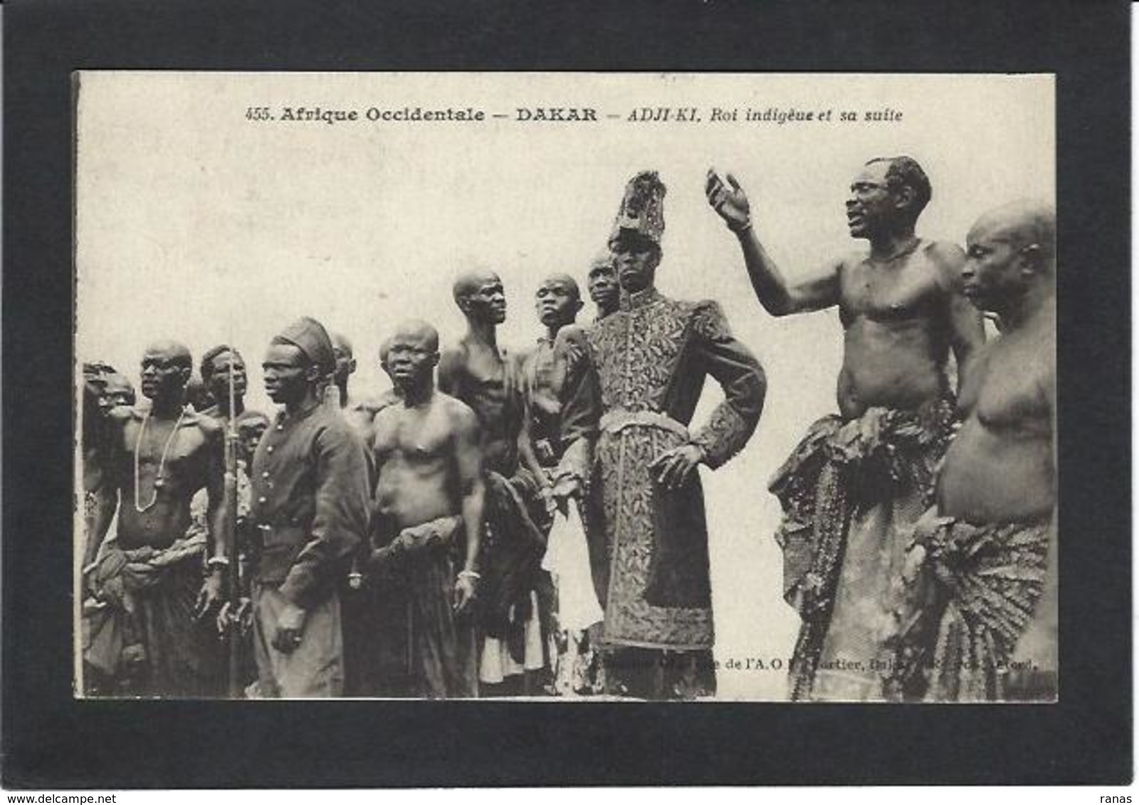 CPA Sénégal Type Ethnic Circulé Afrique Noire Adji Ki Roi King - Senegal