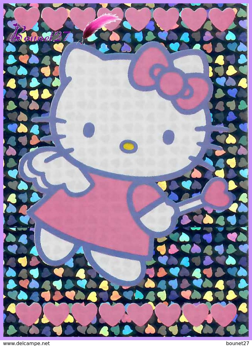 Vignette Autocollante PANINI De 2011 " HELLO KITTY Image N° 139 Brillante " Pour L'album B-COOL - Otros & Sin Clasificación