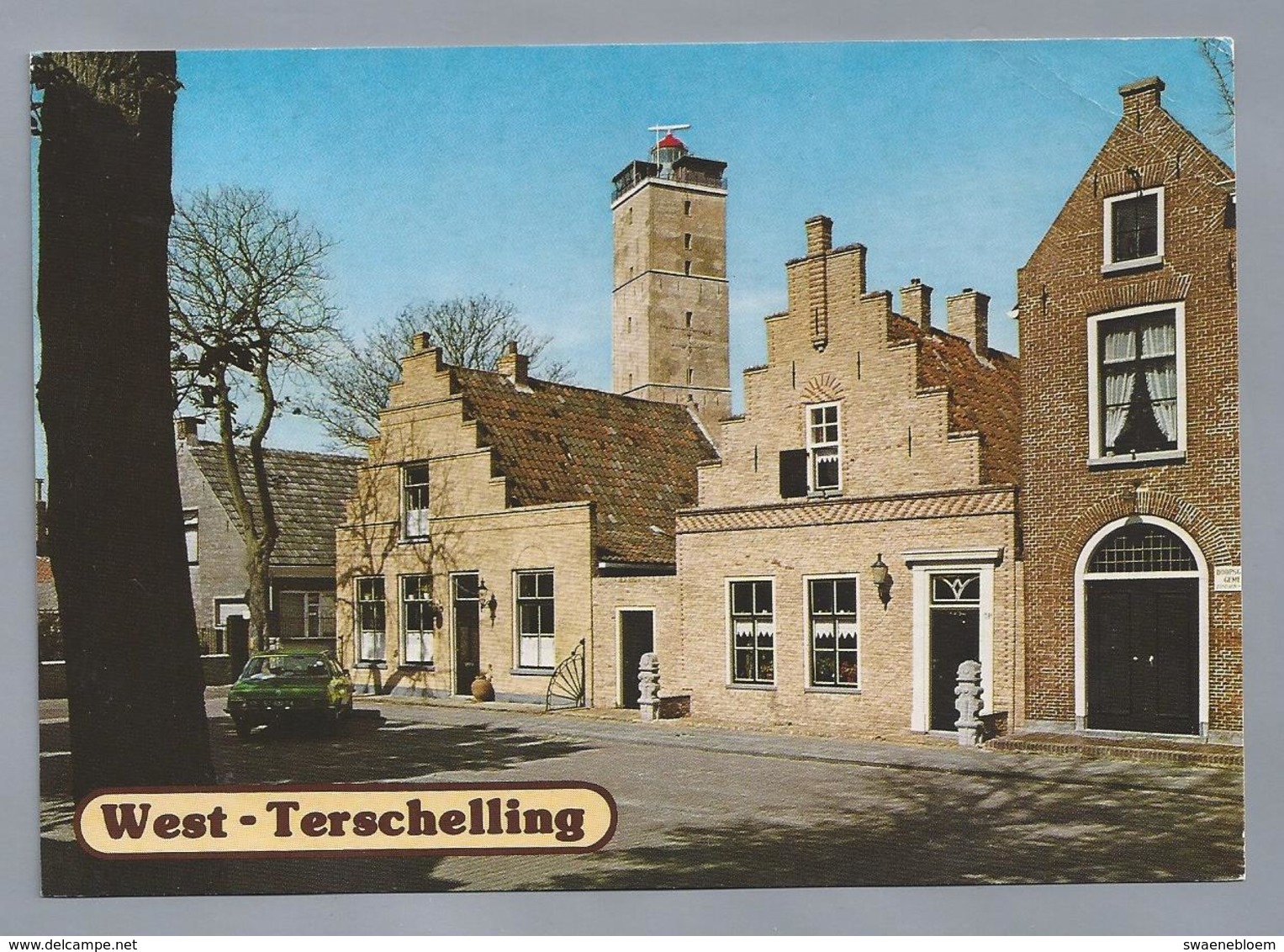 NL.- WEST TERSCHELLING. Vuurtoren. Old Car. - Terschelling