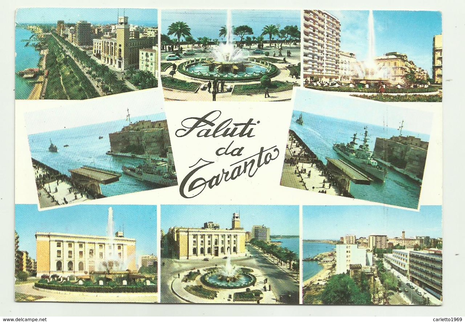 SALUTI DA TARANTO - VEDUTE VIAGGIATA FG - Taranto