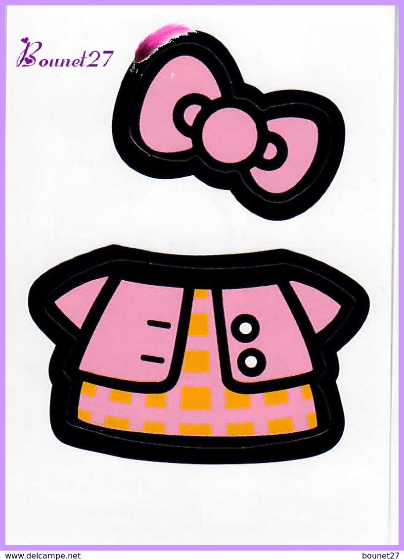 Vignette Autocollante PANINI De 2011 " HELLO KITTY Image N° B1 Spéciale Prédécoupée Tenu " Pour L'album B-COOL - Andere & Zonder Classificatie