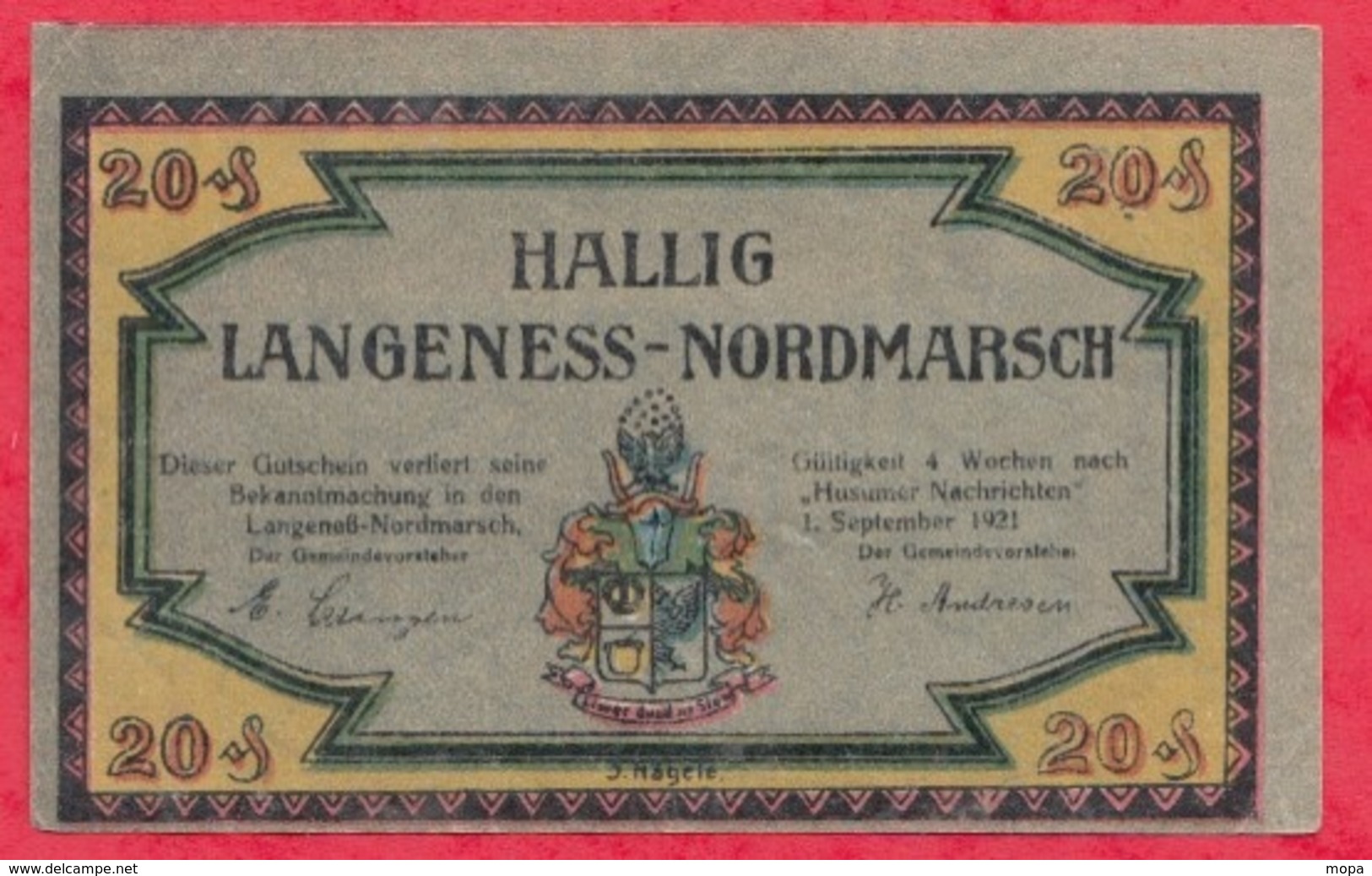 Allemagne 1 Notgeld De 20 Pfenning Stadt Halling  Dans L 'état  N °2723 - Collections