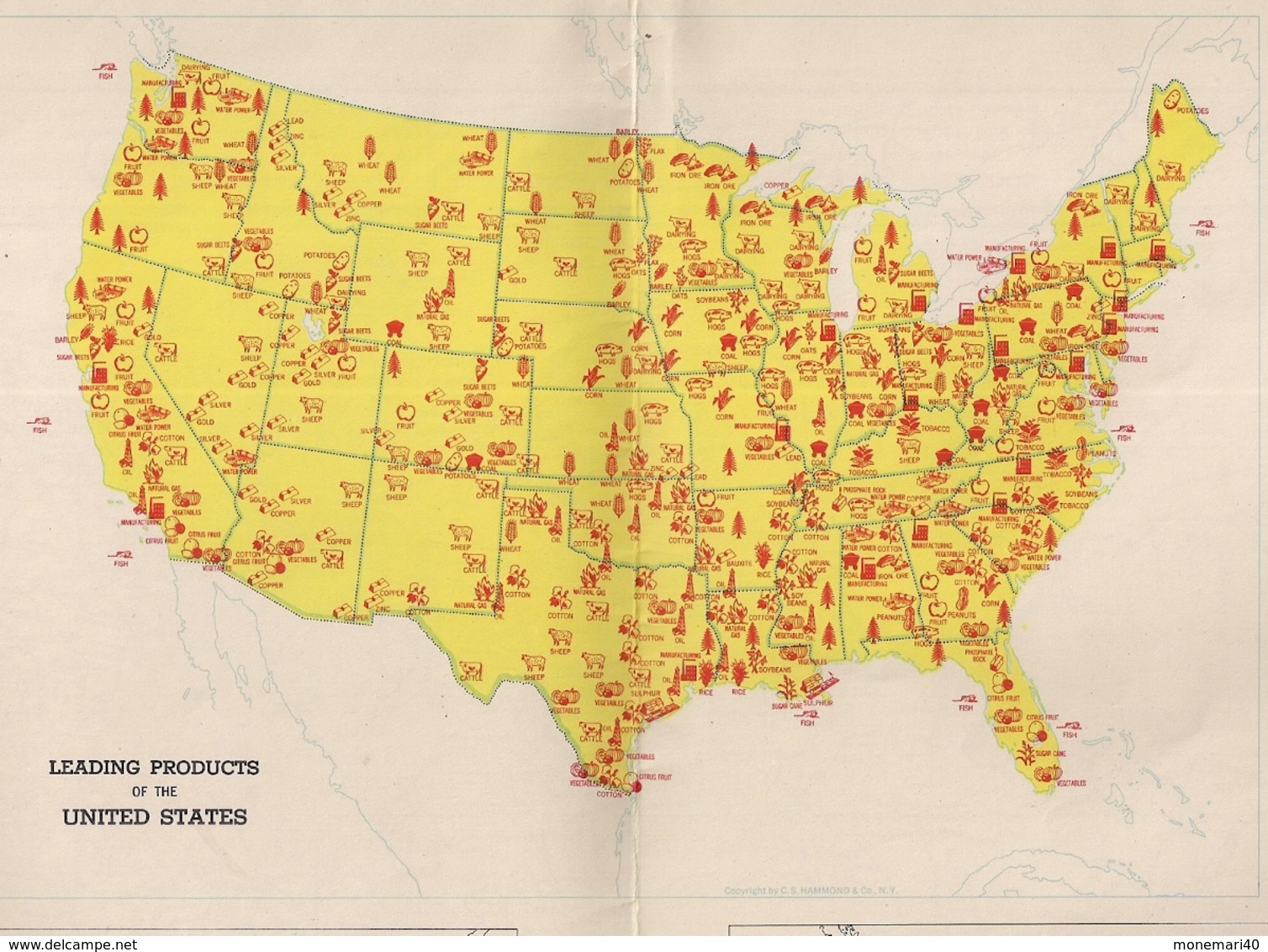 SEEING  U.S.A. - THROUGH MAPS (1949) - Cartes Routières