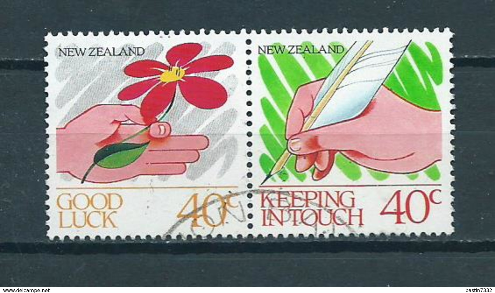 1988 New Zealand Good Luck+keeping In Touch Used/gebruikt/oblitere - Usados