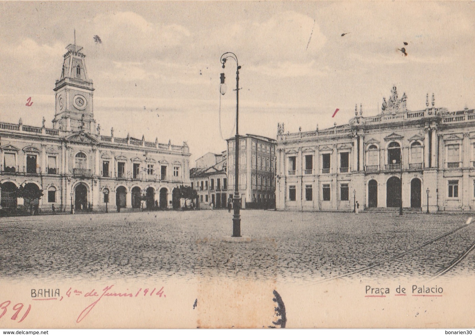 CPA   BRAZIL BAHIA PRACA DE PALACIO - Salvador De Bahia