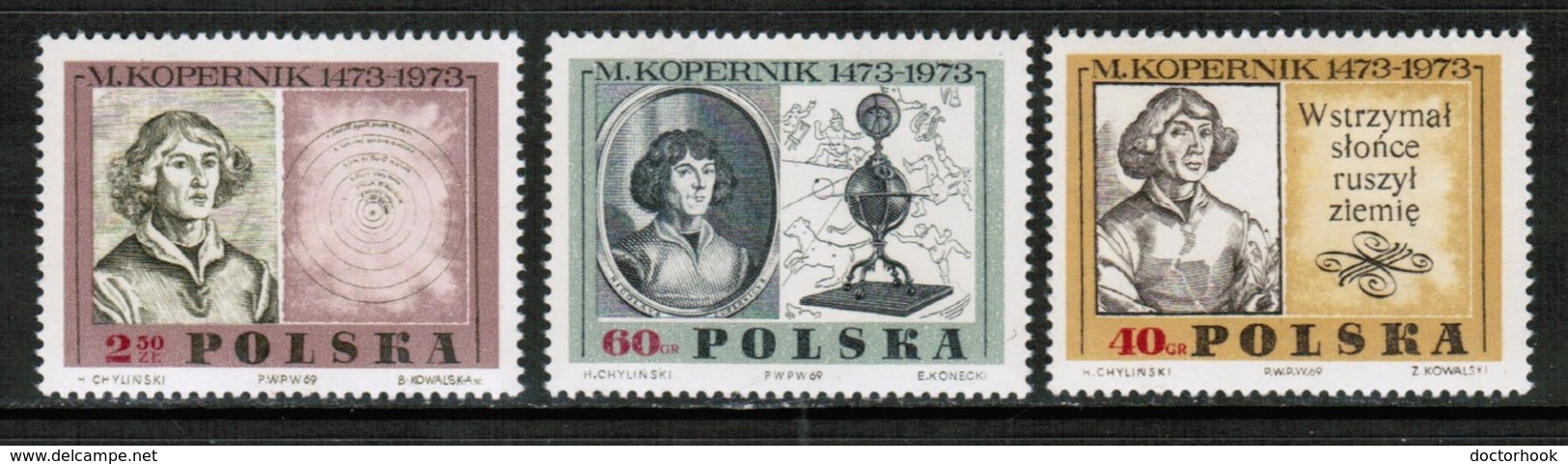 POLAND  Scott # 1659-61** VF MINT NH (Stamp Scan # 439) - Unused Stamps