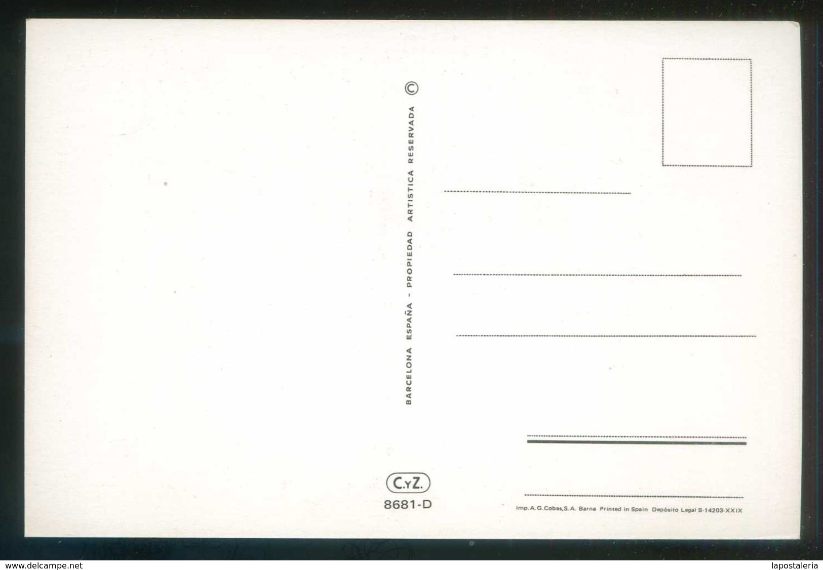 Ed. C. y Z. nº 8681- A al D. Serie completa de 4 postales. Nuevas.
