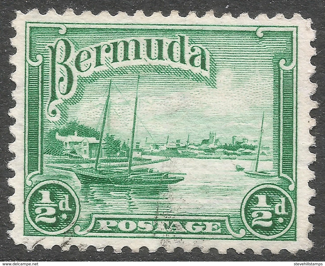Bermuda. 1936-47 KGV. ½d Used. SG 98 - Bermuda