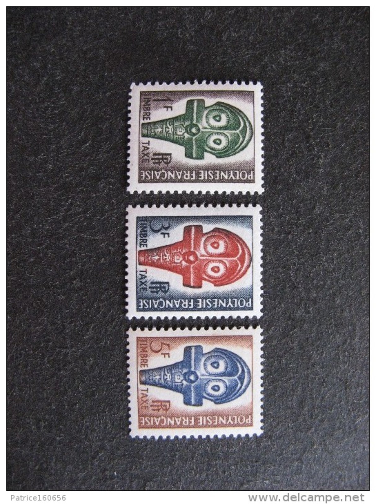 Polynésie:  TB Série Timbres - Taxe  N° 1 Au  N° 3, Neufs XX. - Timbres-taxe