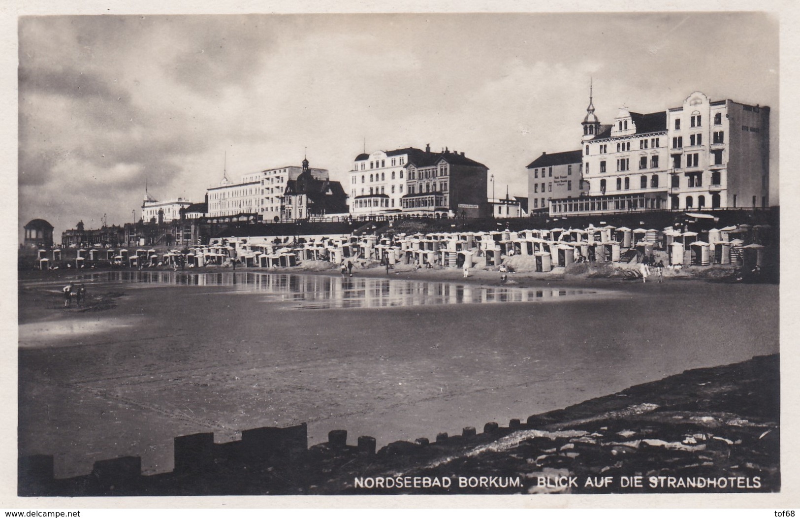 Nordseebad Borkum Blick Auf Die Strandhotels - Borkum