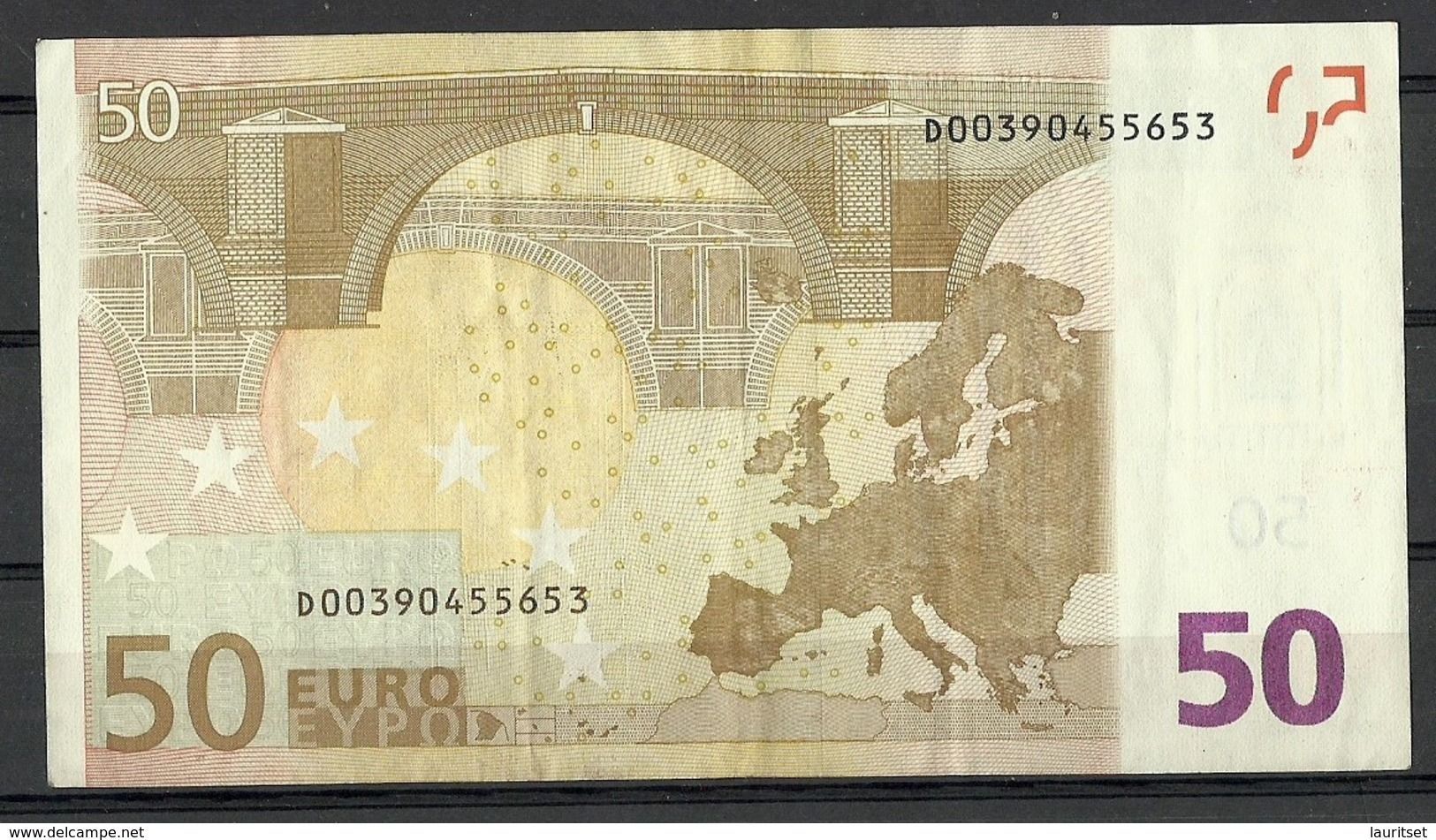 ESTONIA Estland 50 EURO 2002 D-Serie Banknote RO51D1 - 50 Euro