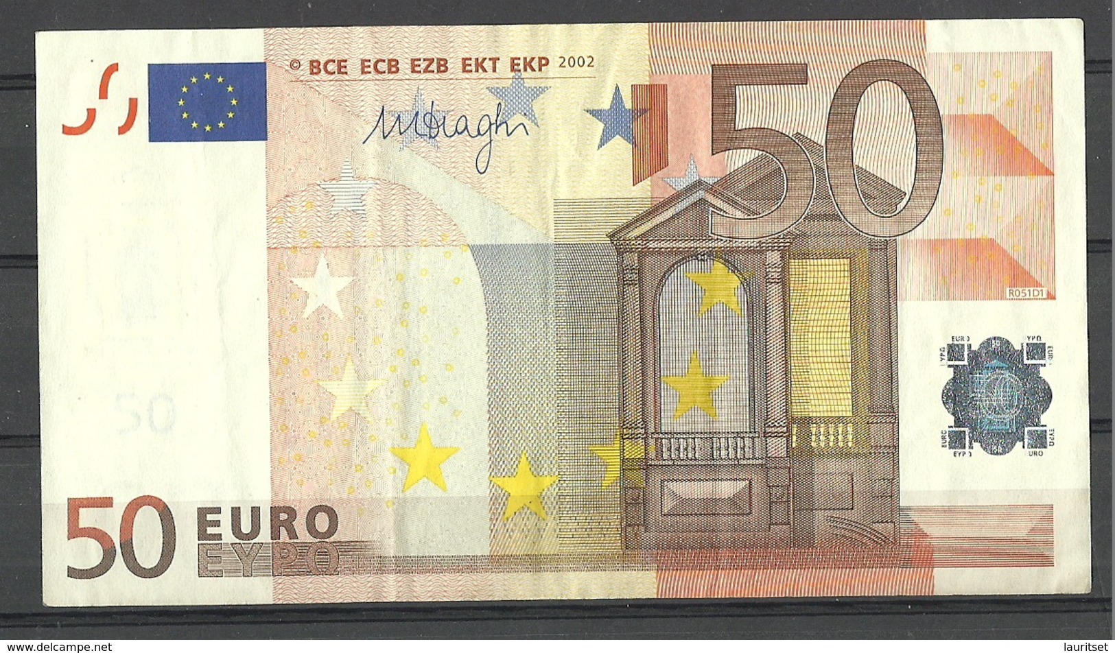ESTONIA Estland 50 EURO 2002 D-Serie Banknote RO51D1 - 50 Euro