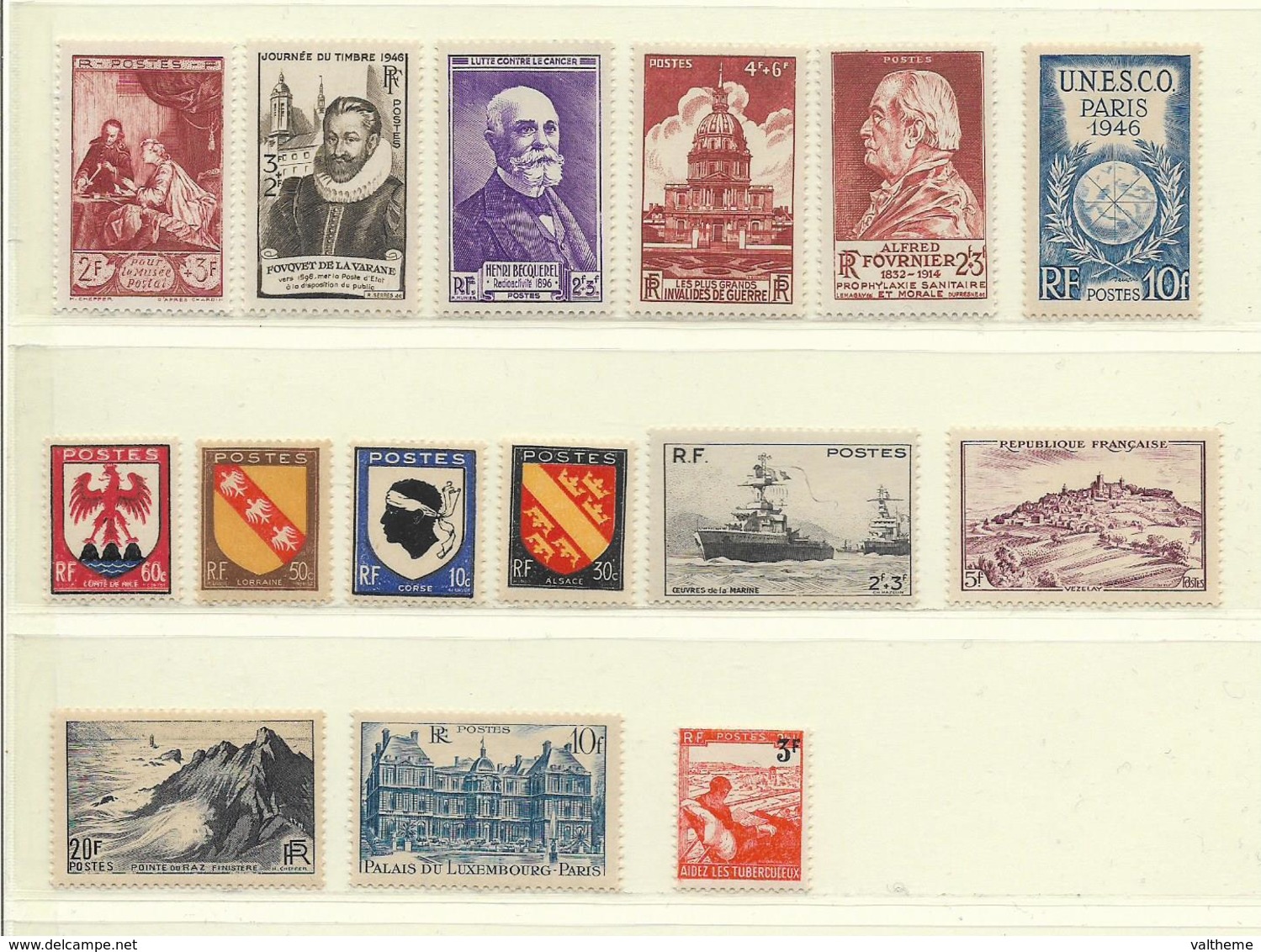 FRANCE  ( FAC - 27 )   1946  N° YVERT ET TELLIER  N° 748/771  N** - 1940-1949