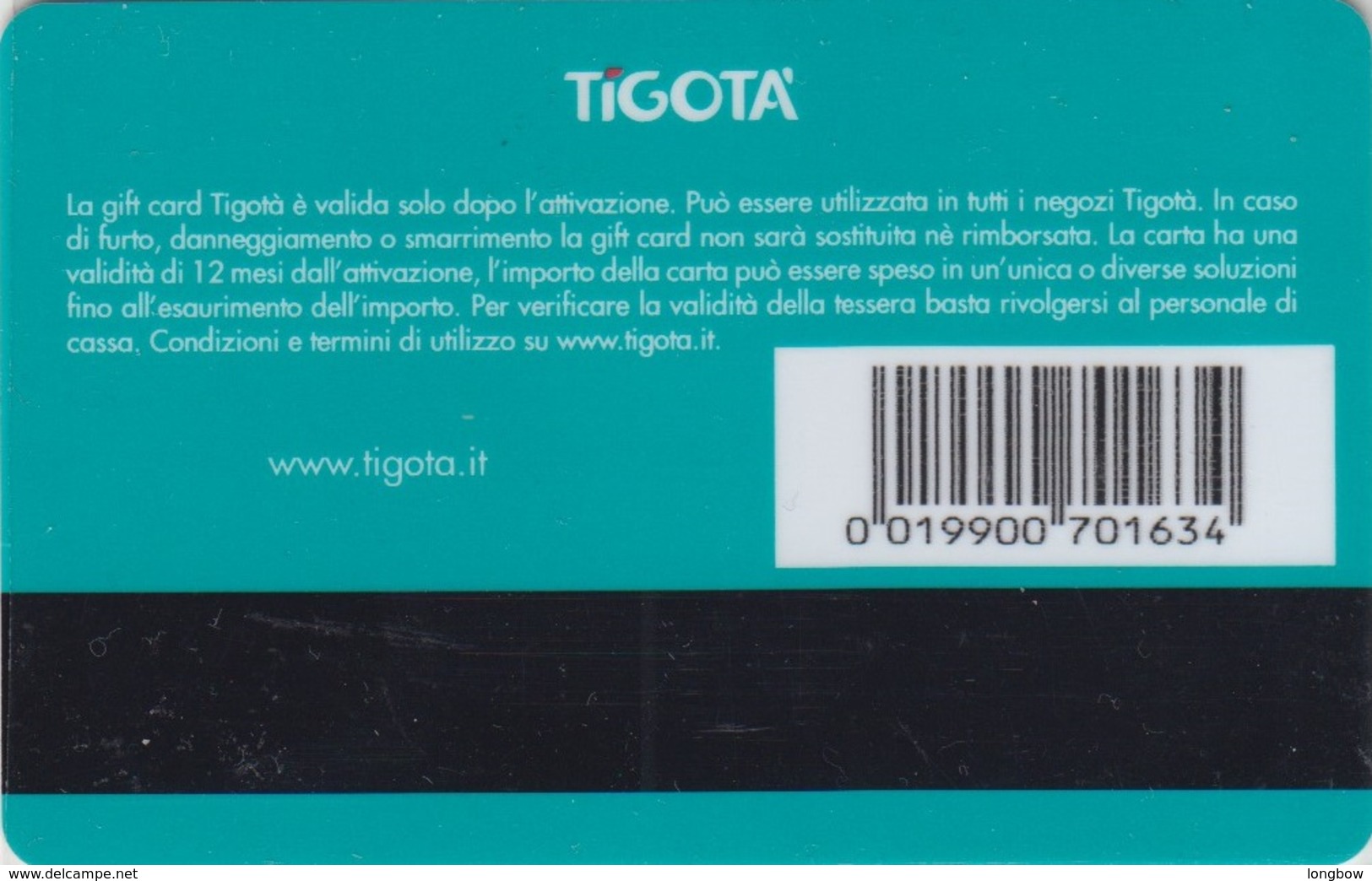 Gift Card Italy Tigotà Green Orange - Gift Cards