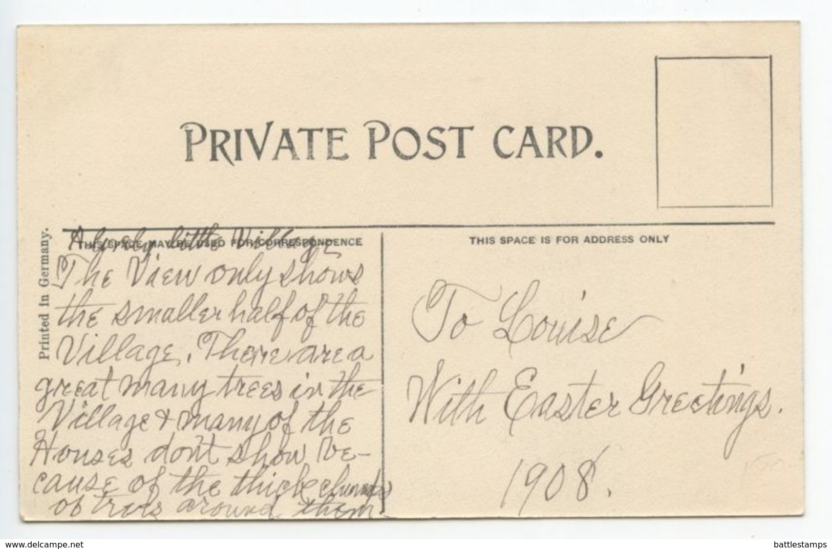 Canada 1908 Postcard Fitch Bay, Quebec - Other & Unclassified