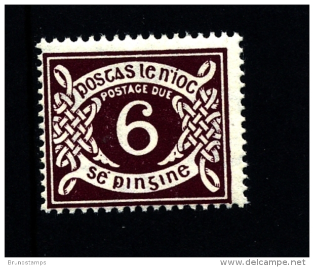 IRELAND/EIRE - 1968  POSTAGE DUE  6d. E WMK  SIDEWAYS  MINT NH SG D11a - Portomarken