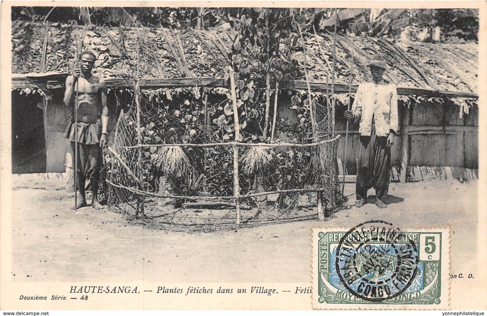 Oubangui Chari - Scenes Et Types H / 06 - Plantes Fétiches - Belle Oblitération - Centrafricaine (République)