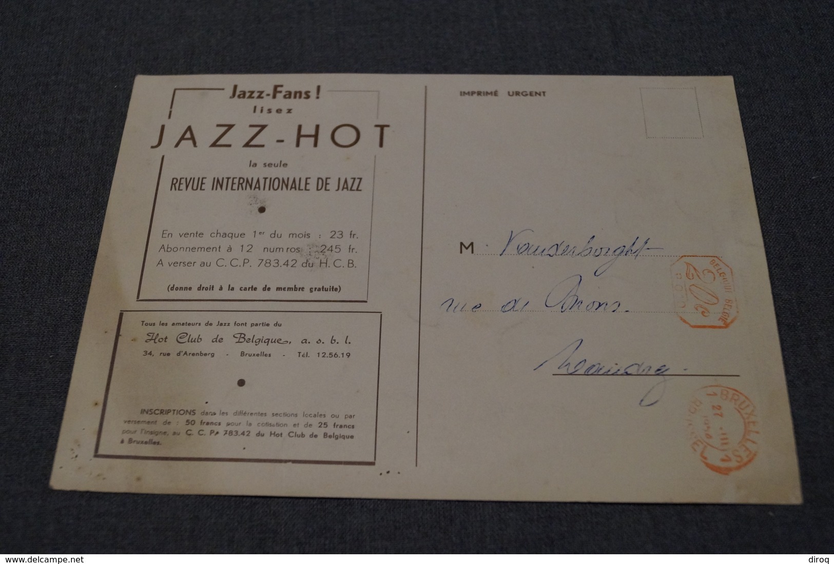 Jazz,Woody Herman 1954,affichette Publicitaire Originale,Jazz-Hot - Photos