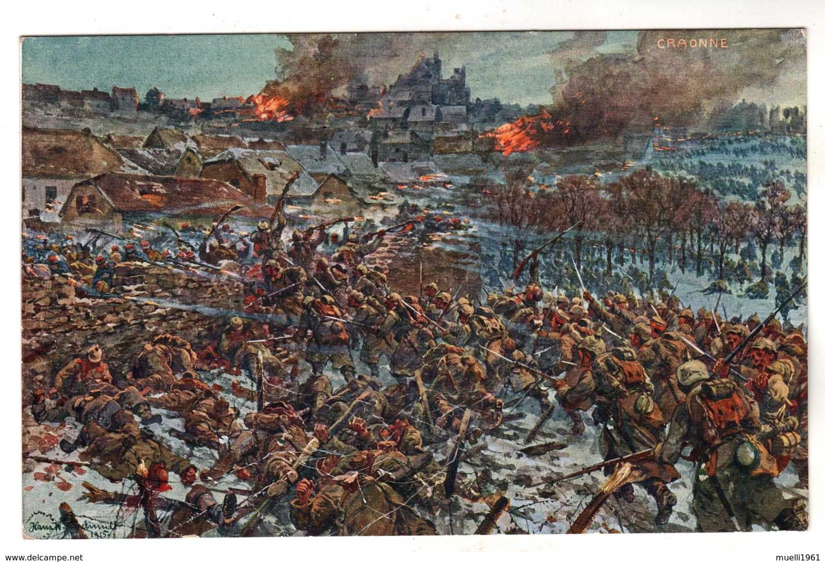 6960,  Feldpost,  Sturm Der Sachsen Auf Craonne, Frankreich - Guerre 1914-18