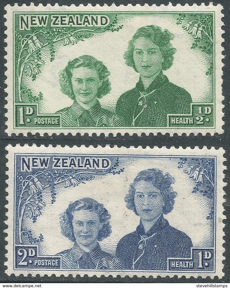 New Zealand. 1944 Health Stamps. MH Complete Set. SG 663-664 - Neufs