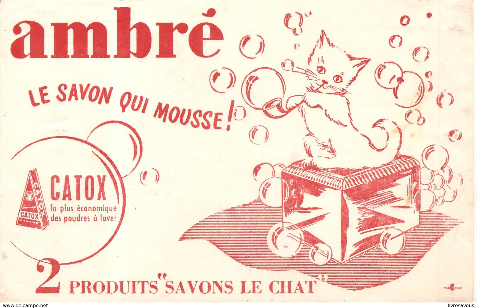 Buvard Ambré Le Savon Qui Mousse 2 Produits Savons LE CHAT - Produits Ménagers