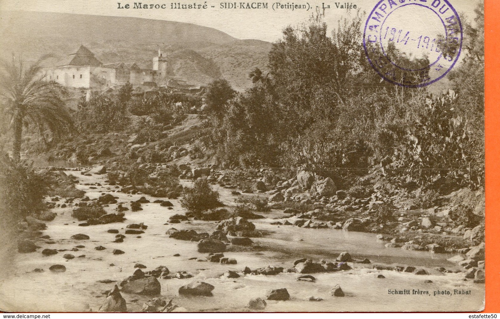 Maroc, CPA  1918 ,  " Sidi Kacem "Morocco;Marruecos - Briefe U. Dokumente