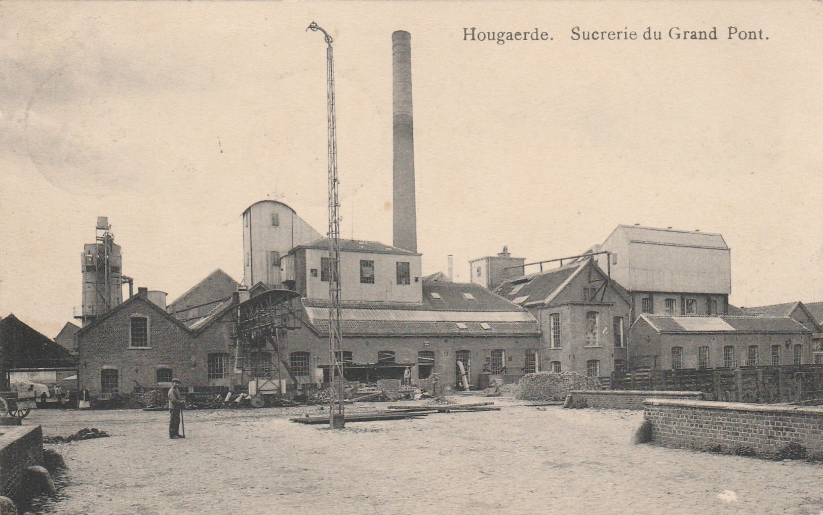 Hougaerde,Sucrerie Grand Pont,(Tirlemont) Cachet Militaire 11-8-1914,s.off. 3e Régiment Artillerie, 31e Brigade 3e Armée - Hoegaarden