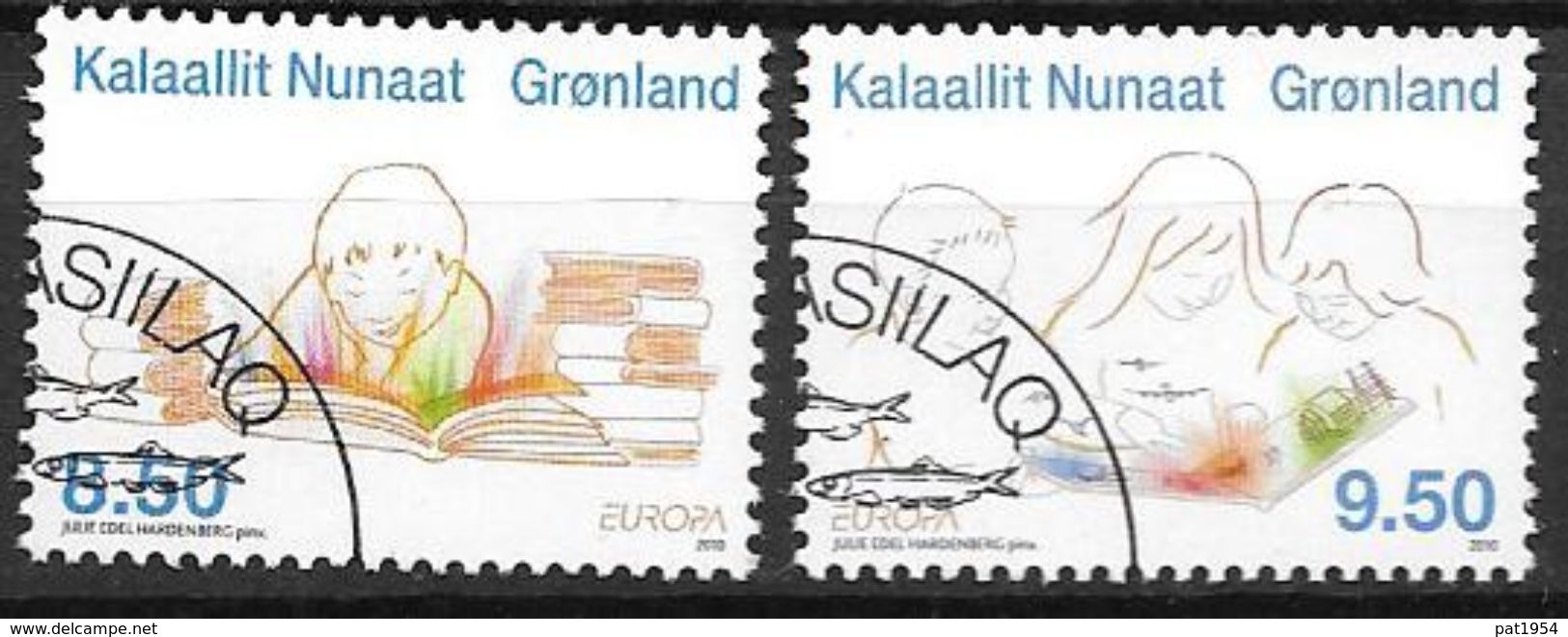 Groënland 2010, N° 533/534 Oblitérés Europa Livres Pour Enfants - Used Stamps