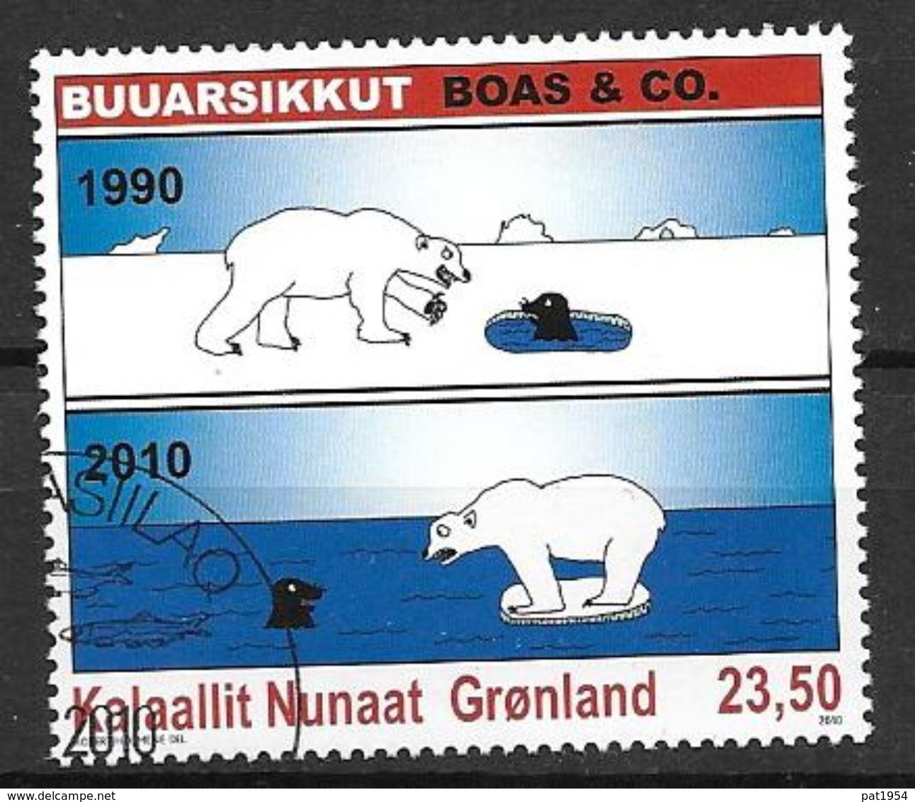 Groënland 2010, N° 544 Oblitéré Bandes Dessinées Avec Ours - Used Stamps