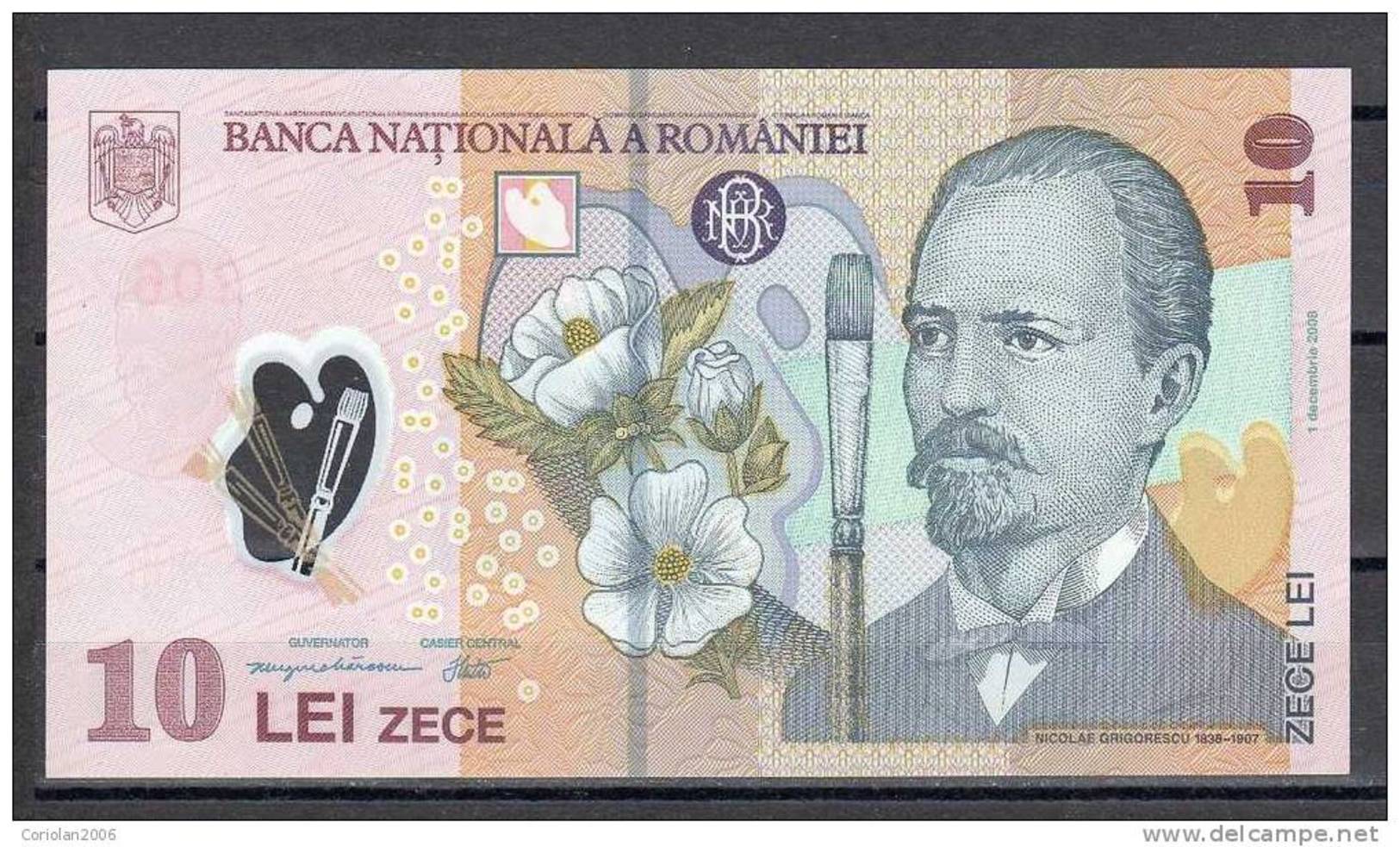 Romania 2008 / 10 Lei / UNC - Polymer - Roumanie