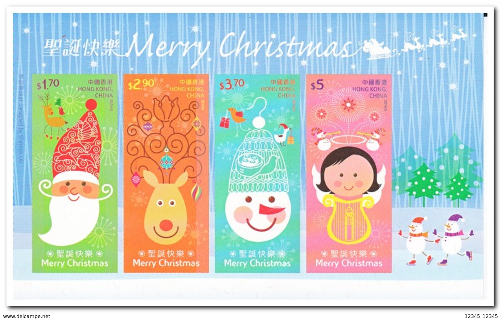 Hong Kong 2014, Postfris MNH, Christmas - Ongebruikt