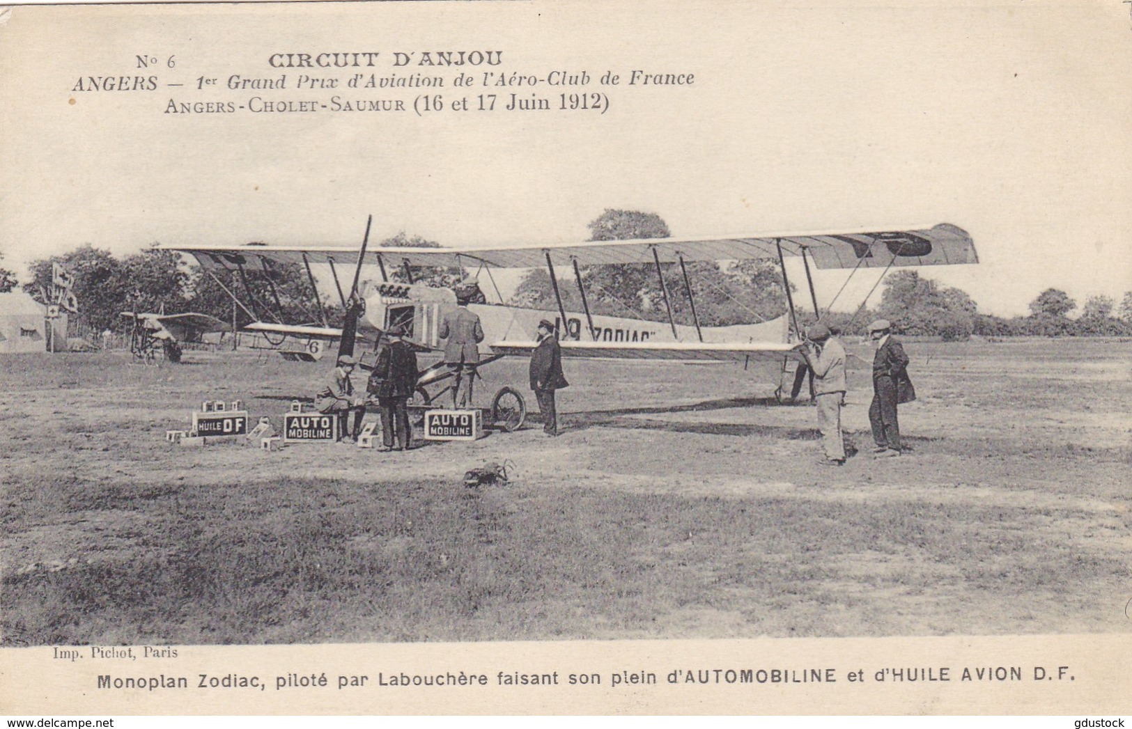 Circuit D'Anjou - Angers - 1er Grand Prix D'Aviation De L'Aéro-Club De France - Autres & Non Classés