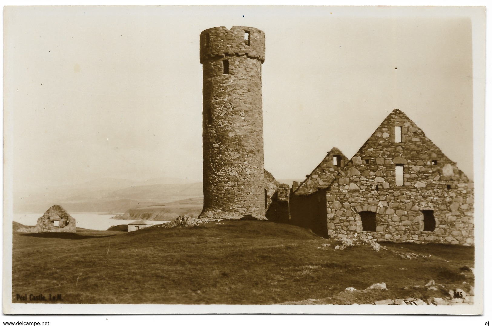 Peel Castle Isle Of Man Real Photo Unused - Photopia Series - Isle Of Man