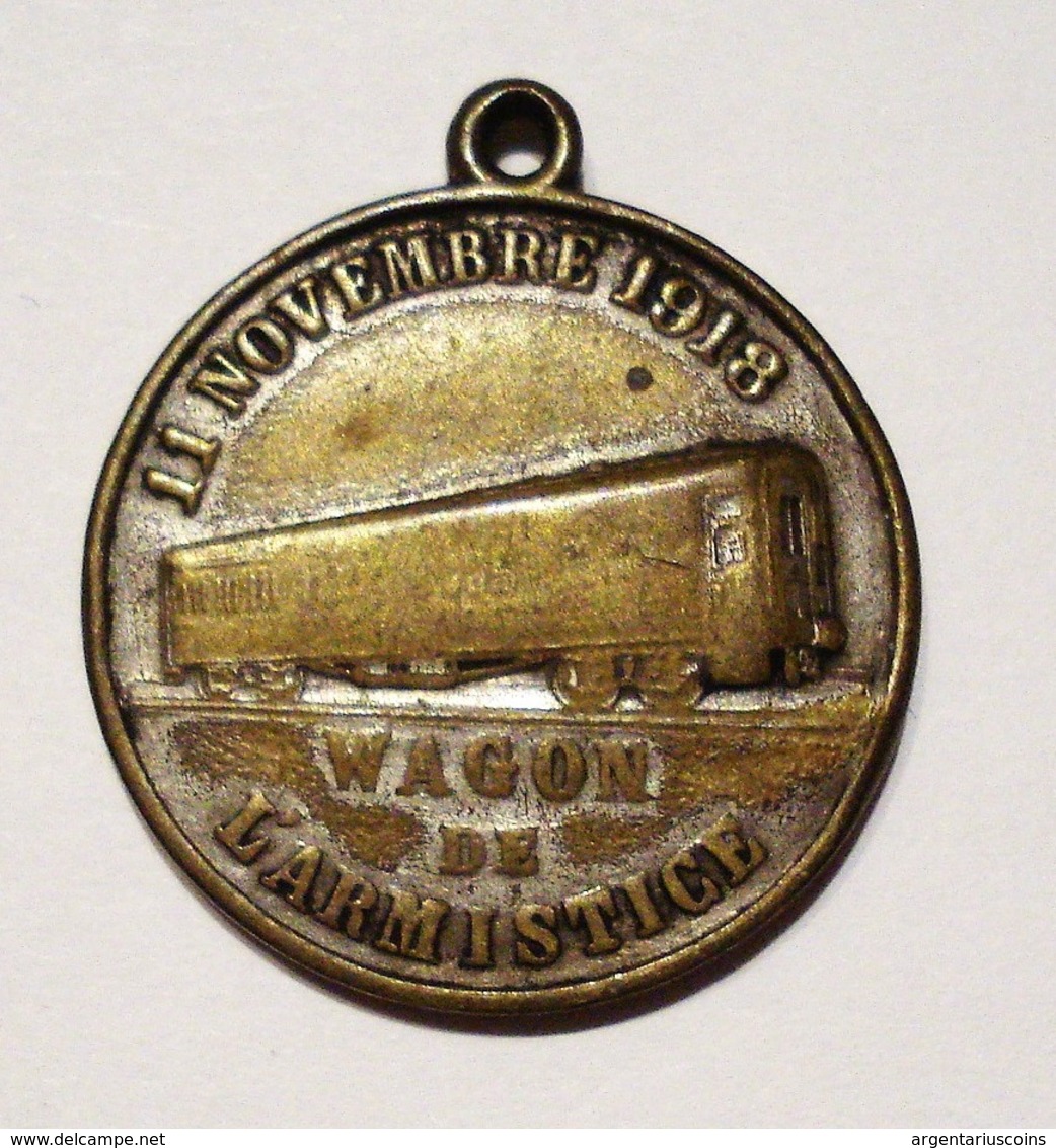 MEDAILLE 1918 WAGON ARMISTICE. WW1. - Other & Unclassified