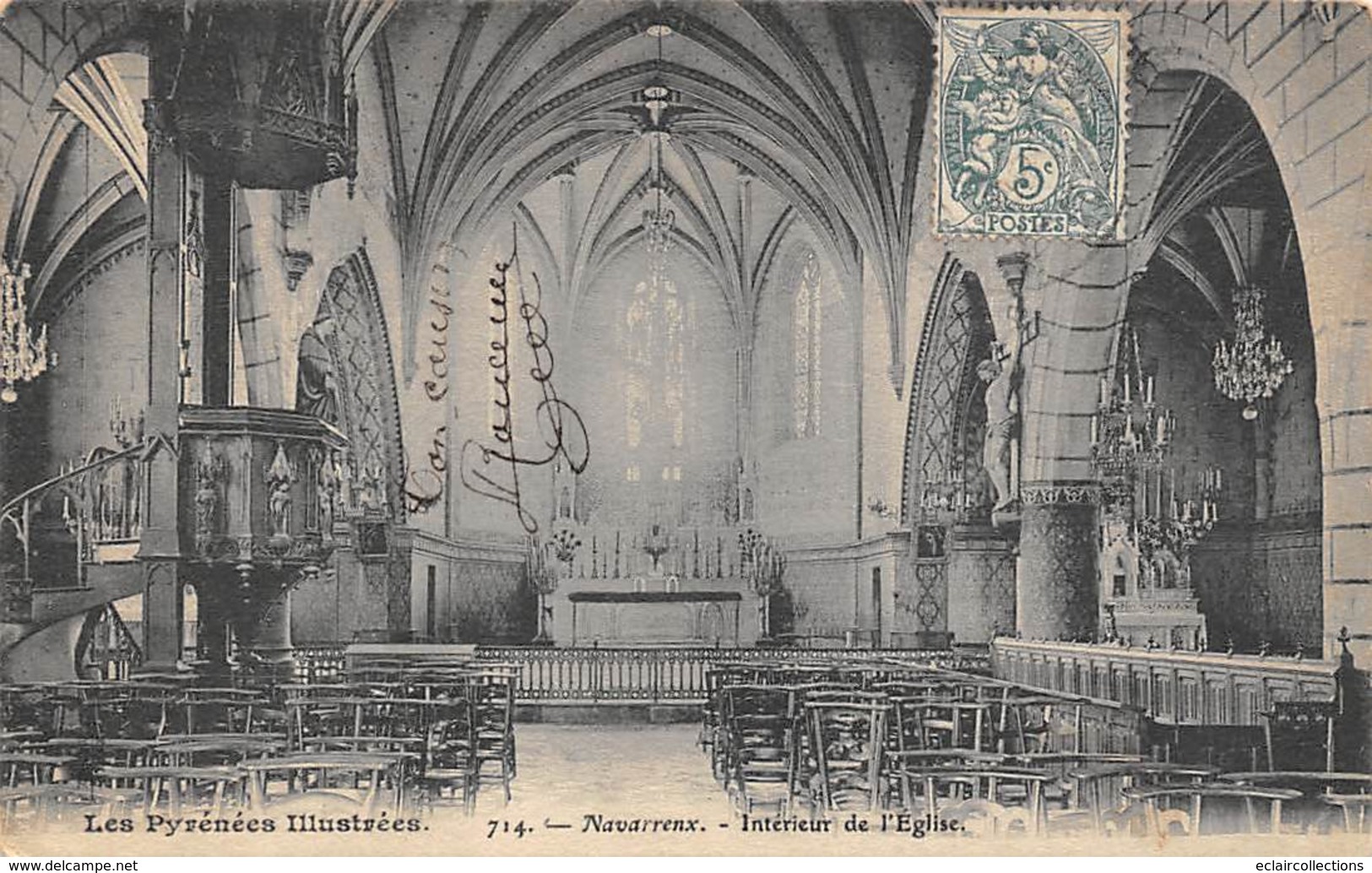 Navarrenx       64           Intérieur De L'Eglise      (voir Scan) - Andere & Zonder Classificatie